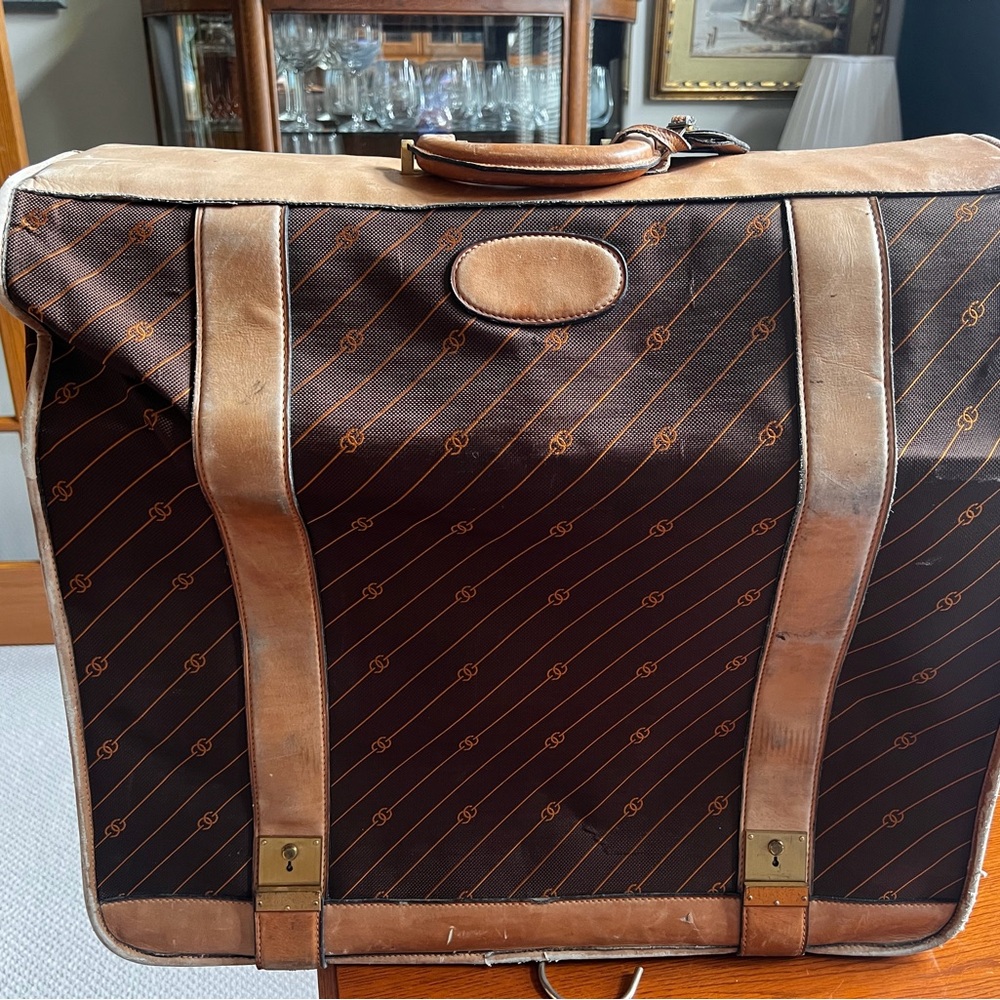 Gucci Brown and Tan Travel Bag